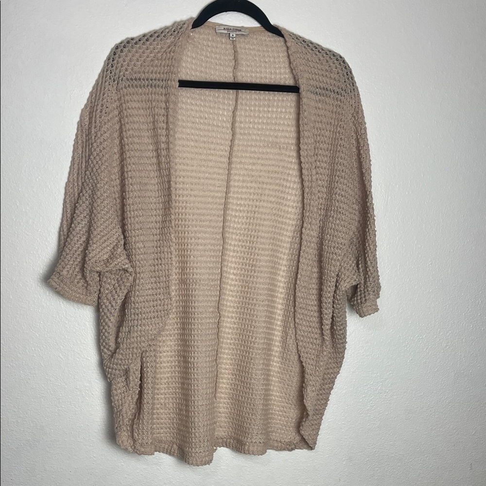 Women’s Open-Front Knit Shrug - Tan